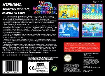 Pop'n TwinBee - Rainbow Bell Adventures (Europe) box cover back